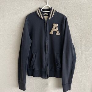 VINTAGE Abercrombie & Fitch Muscle Jacket Mens Large Distressed Full Zip.